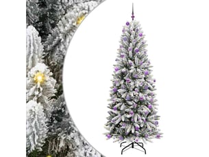 Sapin de noël artificiel, arbre de noël blanc 240 cm shl6561