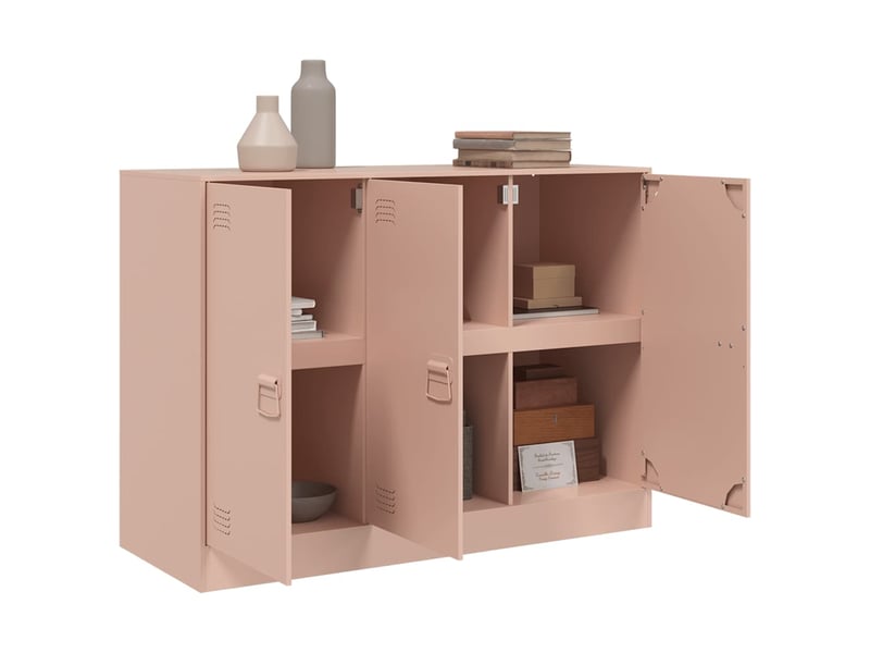 Buffet - bahut - meuble de rangement rose 99x39x73 cm acier - Conforama E