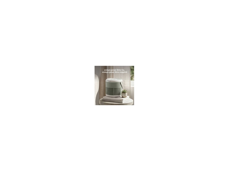  Purificateur dair mobile vert hepa 3 en 1 charbon 42 m2 3 vitesses diffuseur d huiles essentielles 8318913 - Conforama E