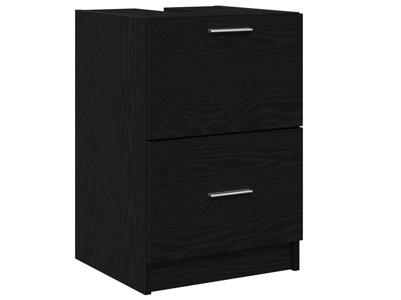 Cabinet de salle de bain, armoire salle de bain chêne noir 40 x 37 x 59 cm cf65330 - Conforama A