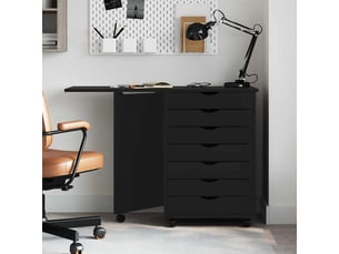 Armoire     <strong></strong> <strong></strong> coloris noir largeur 105.5 cm