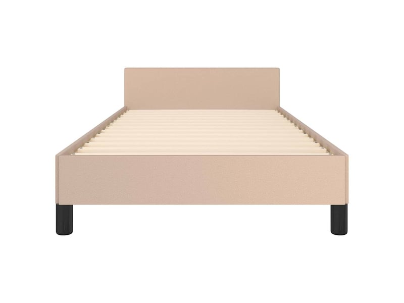  Lit simple- lit adulte -  cadre de lit avec tête de lit sans matelas cappuccino 100x200cm  - Conforama D