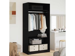 Armoire     <strong></strong> <strong></strong> coloris noir largeur 100 cm