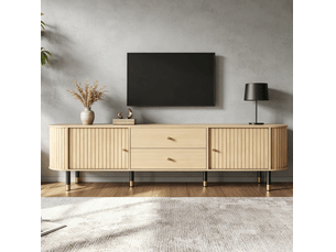 Meuble tv coloris naturel 180 cm <strong>HAUSS SPOLE</strong> <strong></strong>