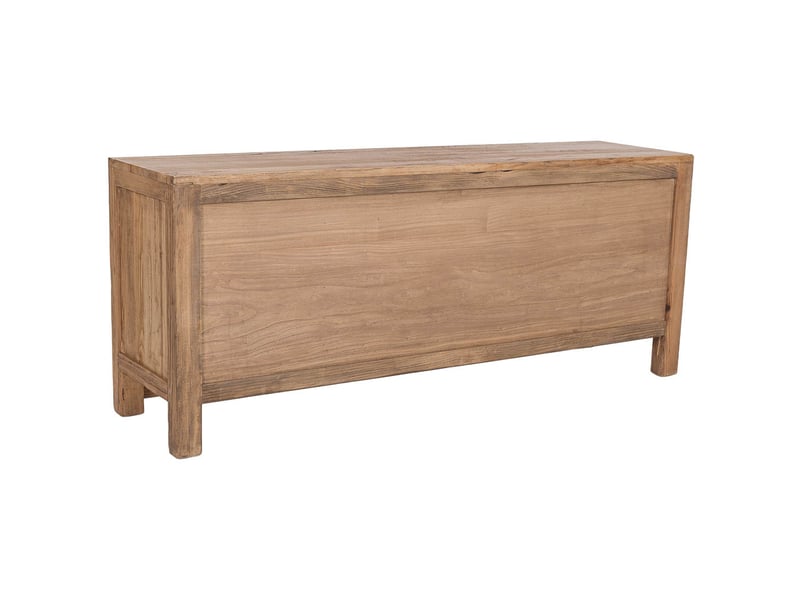  Meuble bas en bois beige 136x36x56 cm h  - Conforama D