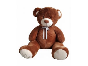 Nounours en peluche énorme teddy bear 75+85 marron