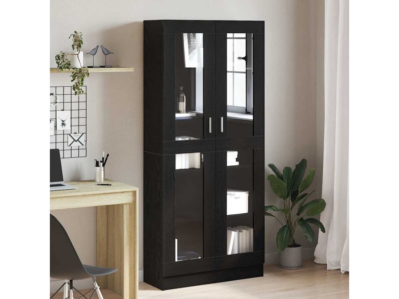  Bibliothèque 4 niveaux, armoire à livres 82,5 x 30,5 x 185 cm bois d'ingénierie  - Conforama B