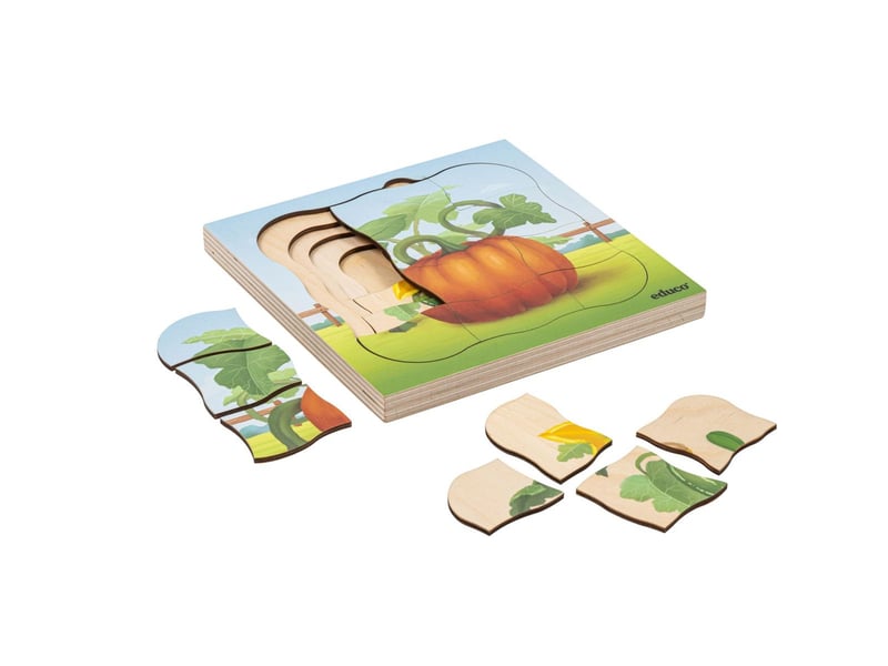  Educo à la ferme - la citrouille pousse  31 pièces de puzzle 8719924063306 - Conforama A