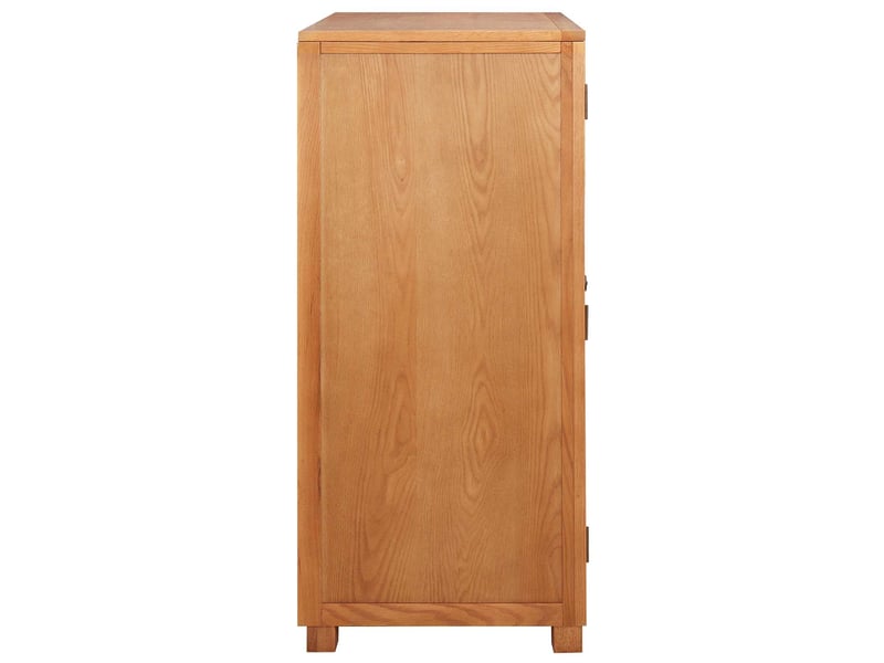  Armoire de rangement avec porte marron 80x50x115 cm bois de chêne massif  - Conforama E