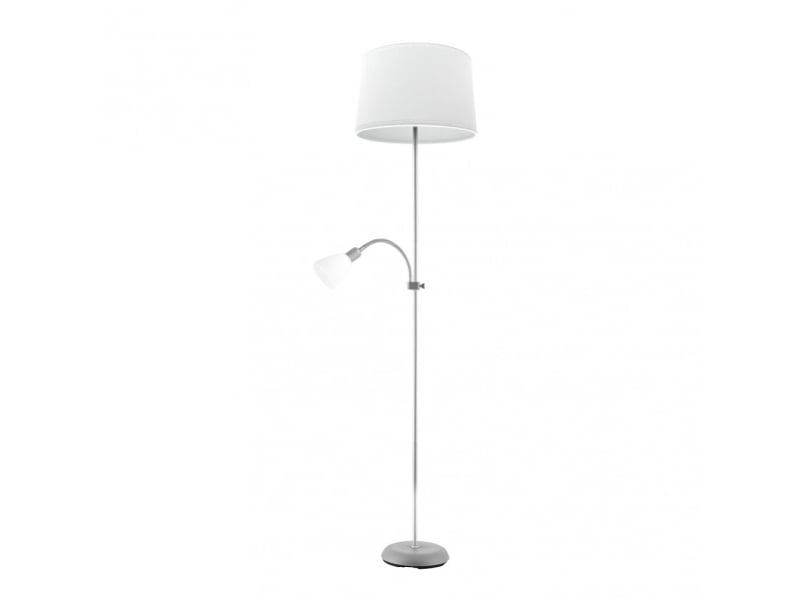  Lampadaire fabrilamp rilon e14 coloris argenté 175,5 x 40 x 40 cm 175242010 - Conforama A