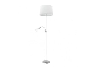 Lampadaire fabrilamp rilon e14 coloris argenté 175,5 x 40 x 40 cm