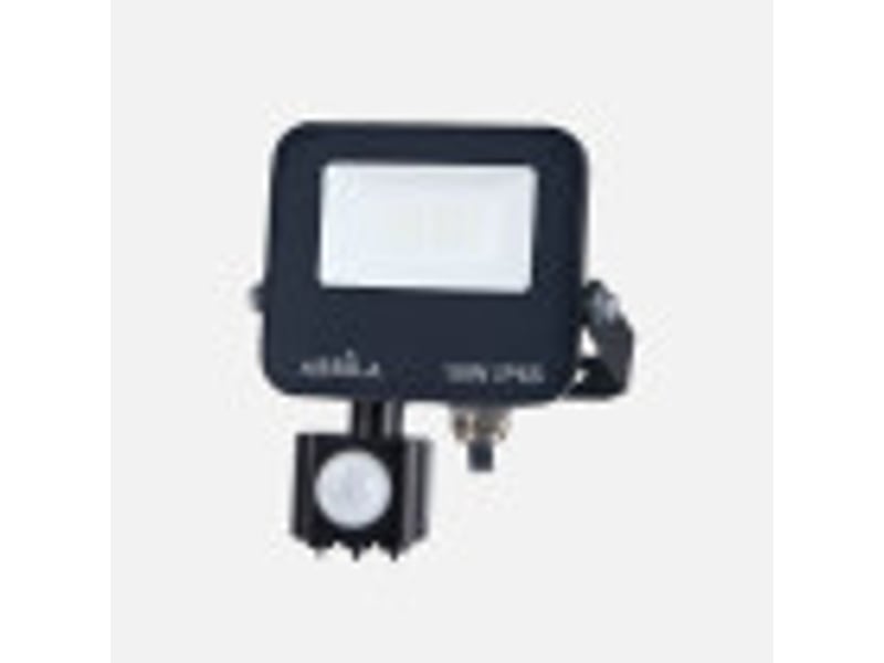  Projecteur led avec détecteur fabrilamp boiro 10 w 1000 lm 6500 k noir ip65 15 x 11 x 6 cm 262980109 - Conforama B