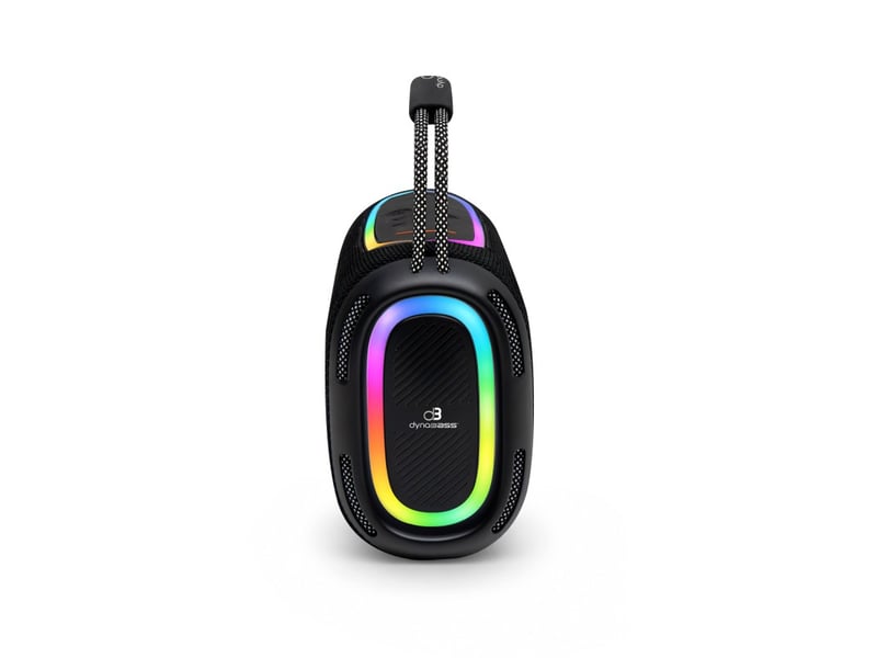  Dynabass - dbe40 x black - enceinte sans fil puissante - led rgb  - Conforama D