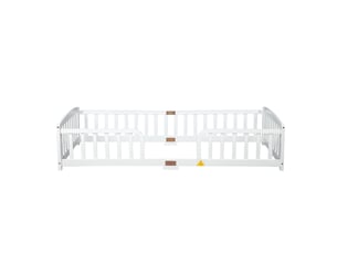 Lit simple 90x200 cm MAISONORA   coloris blanc