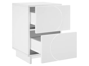 Table de chevet - cabinet de chevet - table de nuit blanc 33,5 x 34,5 x 50 cm bois d'ingénierie