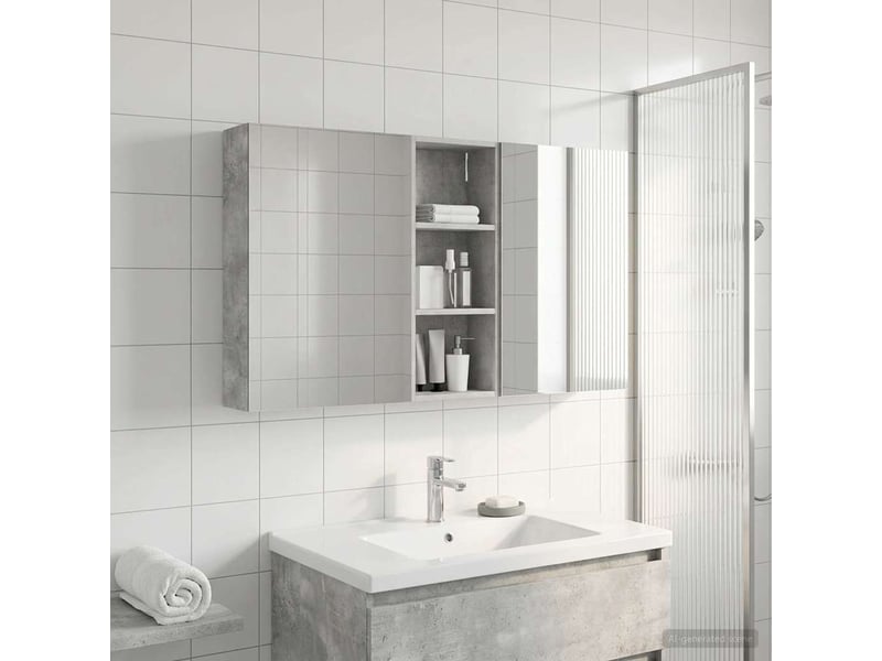  Ensemble de meubles de salle de bain 3 pcs 130x14.5x70 cm shl3218  - Conforama D
