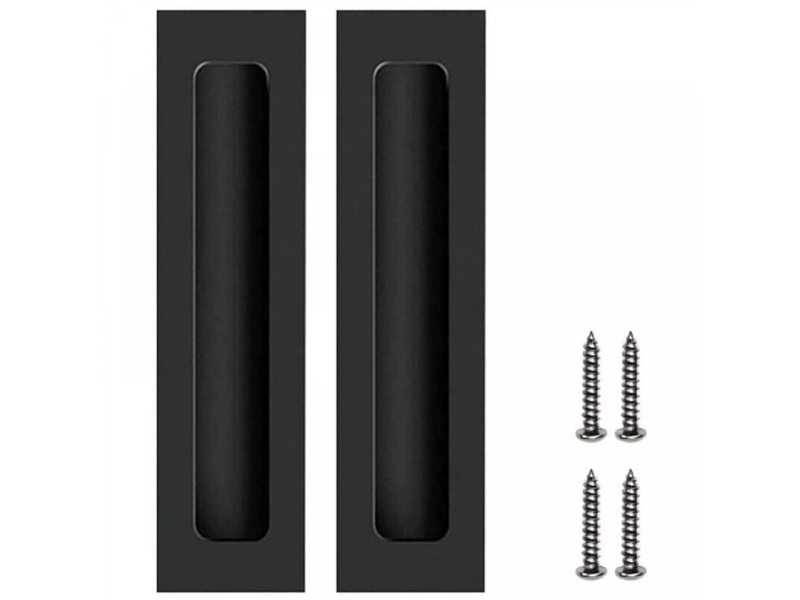  Poignée pour porte coulissante - poignée pour meuble - aluminium - 2 pièces - 160 mm - noir  - Conforama A