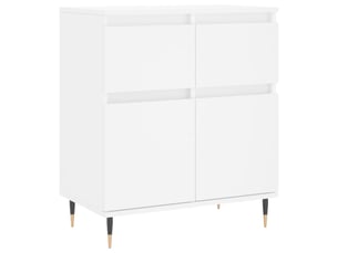 Buffet - bahut - meuble de rangement blanc 60x35x70 cm bois d'ingénierie
