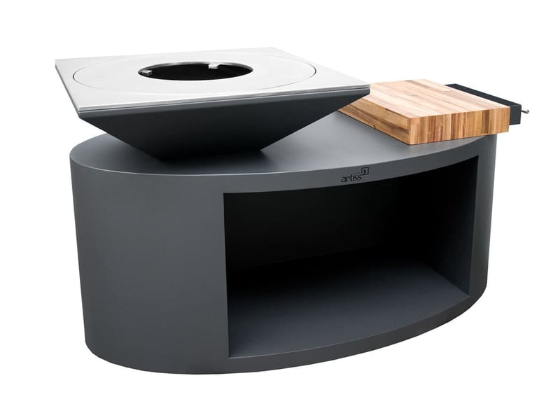  Brasero g3 graphite plaque acier carbone - artiss  - Conforama A