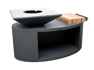 Brasero g3 graphite plaque acier carbone - artiss