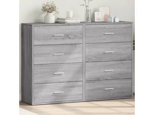 Buffets 2 pcs - bahut - meuble de rangement sonoma gris 60x31x84 cm bois d'ingénierie