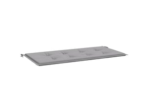 Coussin de banc de jardin, coussin d'assise gris 100x50x3 cm tissu oxford cf52721