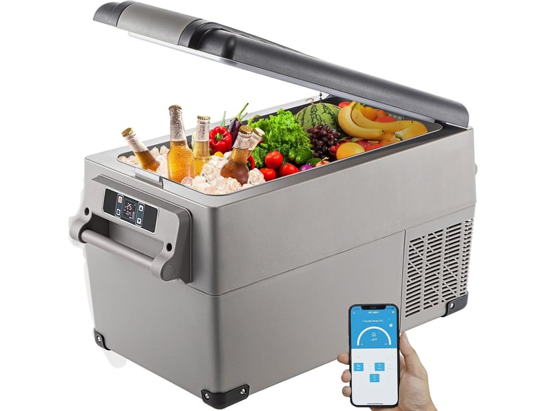  Glaciere electrique a compresseur 35l, 1224v et 100-240v, -20 a 20 c, pour voiture, camping-car et voyage  - Conforama A