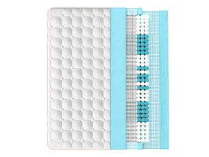 Matelas 140x200 cm <strong>OOIILLEE</strong> <strong></strong> Ressorts ensachés + mousse soutien Medium épaisseur 25 cm