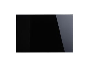 Tableau magnétique moderne design épuré bureau 100 x 60 cm avec 3 aimants et porte-stylo en verre noir 13_0005373