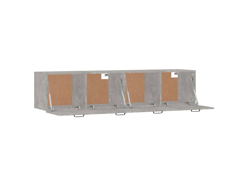  Armoires murales 2 pcs salon gris béton 60x36,5x35cm bois d'ingénierie shl6524  - Conforama E
