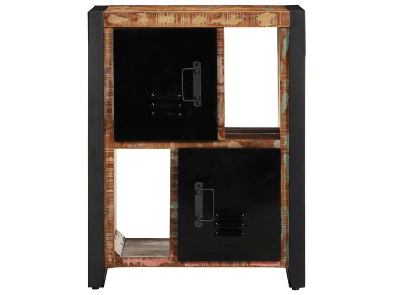  Buffet - bahut - meuble de rangement multicolore 55x35x70 cm bois massif récupération  - Conforama A