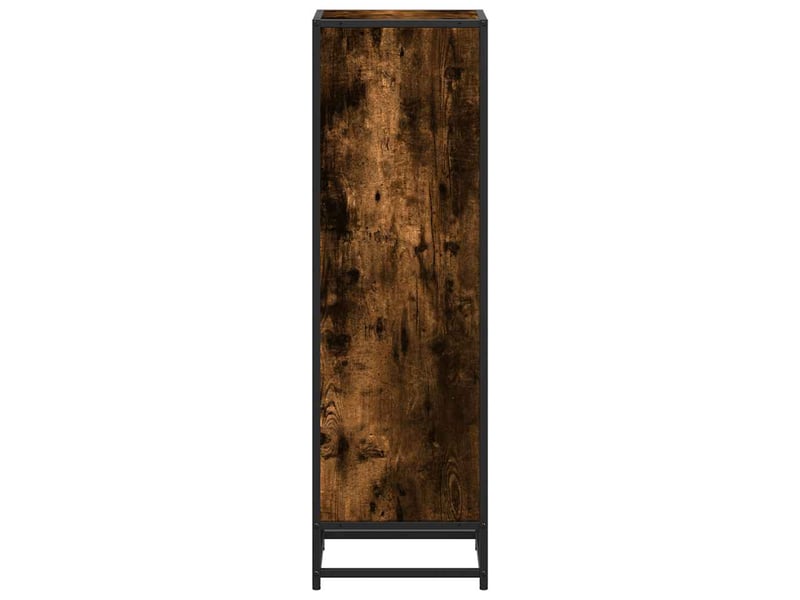  Bibliothèque, étagère de rangement chêne fumé 33,5x33x107,5 cm bois d'ingénierie  - Conforama E