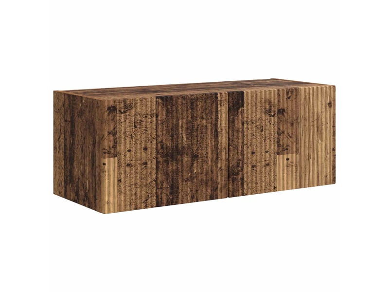  Ensemble meuble tv - banc tv - meuble de rangement 3 pcs bois ancien bois d'ingénierie  - Conforama E