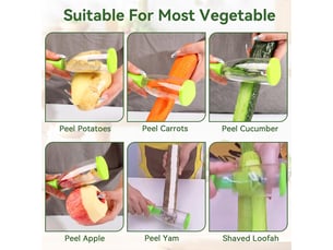 Éplucheur de légumes avec récipient, 2 pièces éplucheurs de pommes de terre éplucheurss de fruits avec récipient éplucheurs de légumes eplucheurs