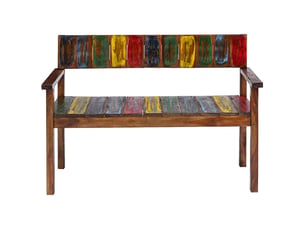 Lot de 4 chaises à manger | chaise de salon bois de récupération solide