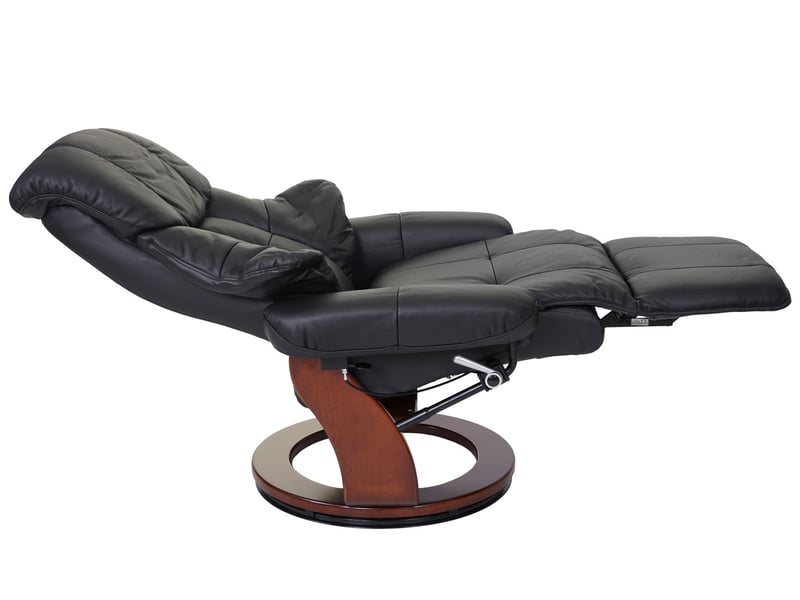 Mca fauteuil relax calgary 2, fauteuil de télévision, cuir, charge 150kg - noir, couleur noix - Conforama E