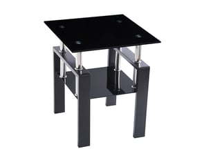 Table basse carré(e) coloris noir DESMIU - 45.01 cmx45.01 cm