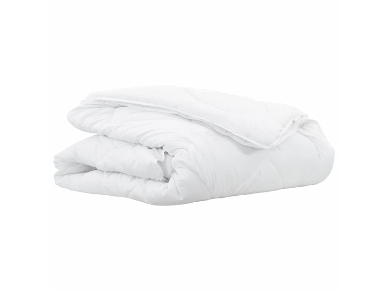  Duvet 2-en-1 220 x 135 x 8 cm hiver - couette polyester blanc respirant  - Conforama A