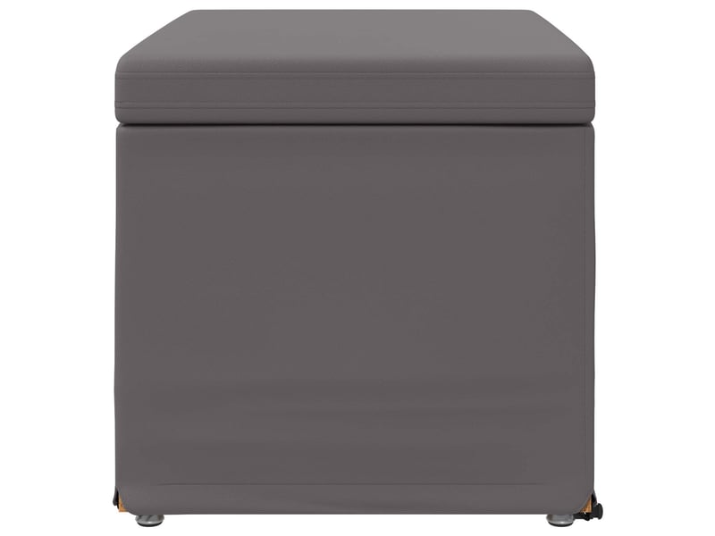  Tabouret bas, ottoman gris 61x41x40 cm  - Conforama E