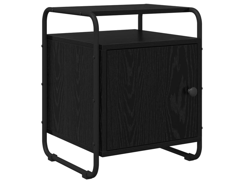 Table de chevet - cabinet de chevet - table de nuit 2 pc chêne noir bois d'ingénierie - Conforama C