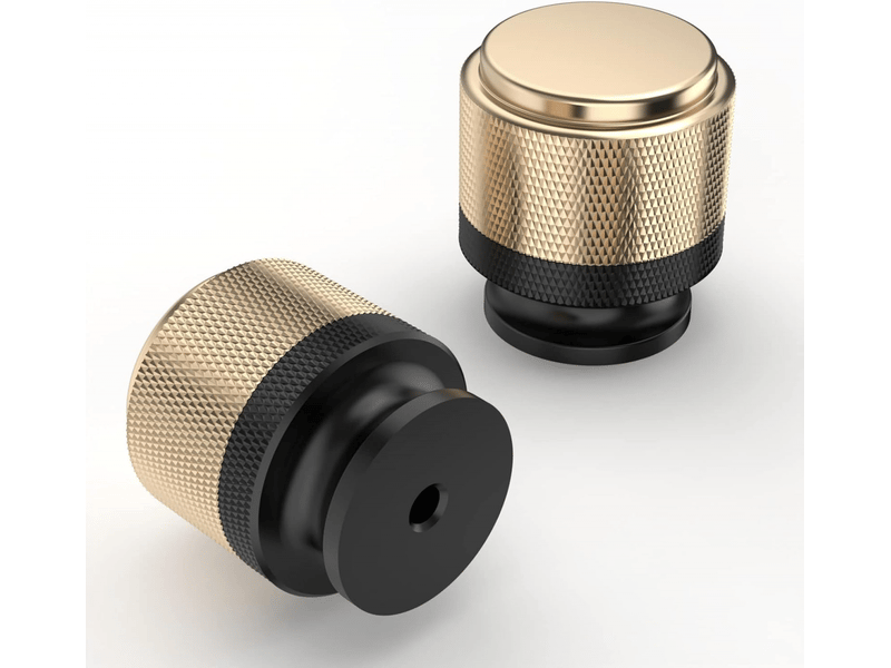  10 boutons dorés pour meubles, boutons pour portes et cuisines.  - Conforama B