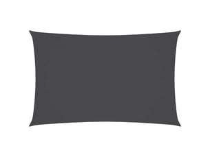 Voile de parasol - voile d'ombrage tissu oxford rectangulaire 4x7 m anthracite