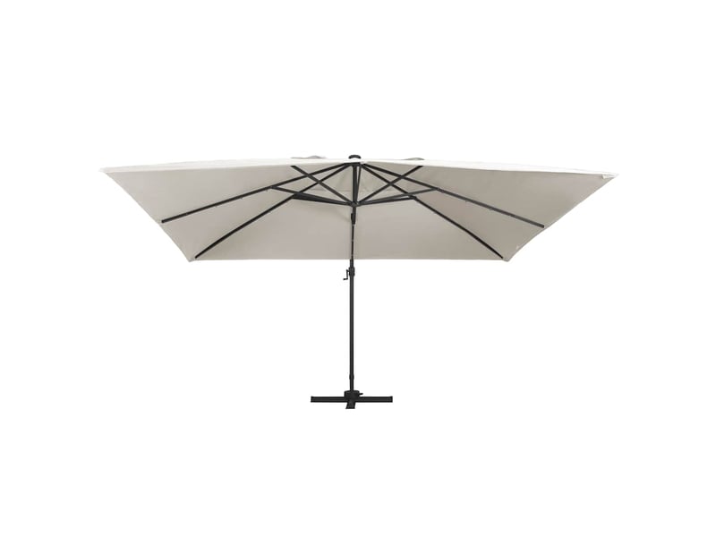 Parasol de jardin | parasol d'extérieur en porte-à-faux lumières led mât en aluminium shl7854 - Conforama B