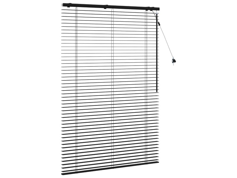  Store vénitien, store de fenêtre noir 110 x 160 cm 35 mm bois de paulownia massif cf48052  - Conforama C