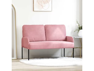 Canapé droit, sofa, canapés avec coussin 110cm rose contreplaqué cf22381