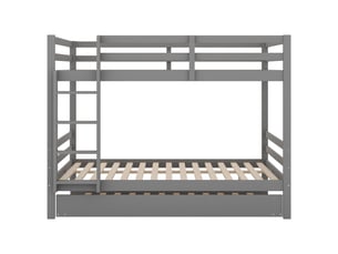 Lit superposé 140x200 cm <strong>ZOVIRA</strong> <strong></strong> coloris gris