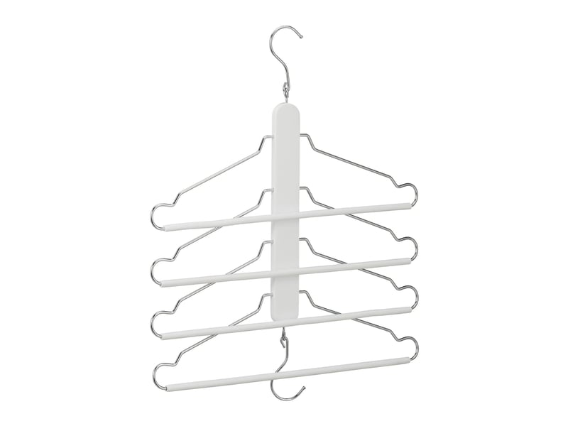  Cintre multiple gain de place pour vêtements penderie 49 x 42 x 2,5 cm style moderne en bois blanc 13_0009041  - Conforama A
