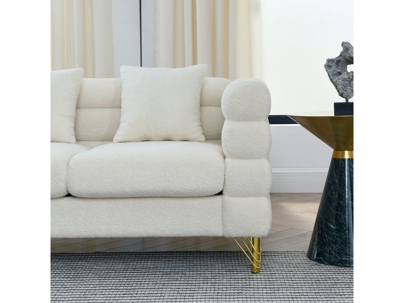 Canapé moderne - un ensemble de canapés modernes, doux et en forme de nuage, 205.7 x 81 x 71 cm, réf. W3349s00153 - Conforama W