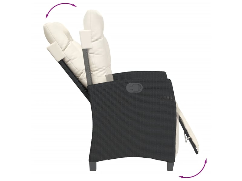  Ensemble à manger de jardin avec coussins 3 pcs, salon de jardin, mobilier de salle à manger noir shl8038  - Conforama D