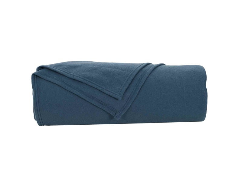  Plaid canapé bleu marine 280x210 cm 0.79 kg polaire  - Conforama D